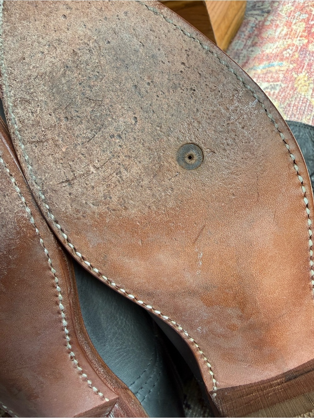Dingo 8.5 D Gray Leather Western Boots with Wood Heel - Picture 8 of 10
